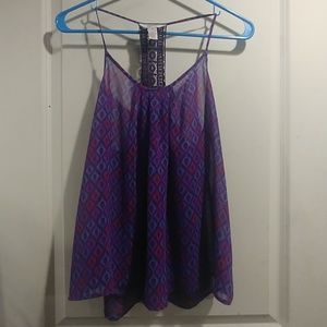 Arizona purple loose tank top size medium